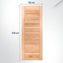 Ver imagem 2 de Folha de Porta Maciça em Eucalipto Acabamento Natural 210CMX92CM Comercial Clean Eco