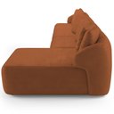 Ver imagem 7 de Sofá 5 Lugares com Chaise Direito Sala Living 388cm Arlo F04 Veludo Telha - Lyam Decor