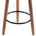 Ver mais imagens de Kit 2 Banquetas Alta Clarice Balcão Bar Bancada Bistrô Gourmet Estrutura Pés Madeira Natural - Cores