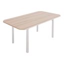 Ver imagem 4 de Conjunto Cromado Mesa Retangular 4102 Tampo MDP com 6 Cadeiras 404 Assento Estofado 