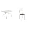 Conjunto Mesa Retangular 4025 Tampo de Vidro e 6 Cadeiras 426 Assento Estofado Unimóvel - 2