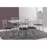Conjunto Mesa Retangular 4025 Tampo de Vidro e 6 Cadeiras 426 Assento Estofado Unimóvel - 1
