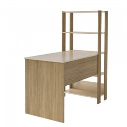 Conjunto 2 Peças Escrivaninha Match e Estante Industrial Branco - 8 Conjunto 2 Peças Escrivaninha Match e Estante Industrial Branco - 8