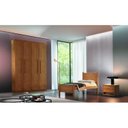 Ver imagem 5 de Guarda-Roupa Solteiro 4 Portas 2 Gavetas MDF Dinamarca Marrom/Imbuia