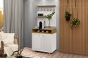 Ver imagem 1 de Buffet / Aparador com Painel St para o Cantinho do Café Estilo Retrô com Pés em Madeira 2 Portas com
