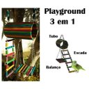 Ver imagem 3 de Brinquedo Aves Roedores playground toca casinha ponte escada
