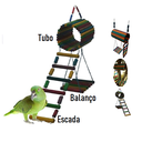 Ver imagem 2 de Brinquedo Aves Roedores playground toca casinha ponte escada