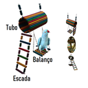 Ver imagem 1 de Brinquedo Aves Roedores playground toca casinha ponte escada