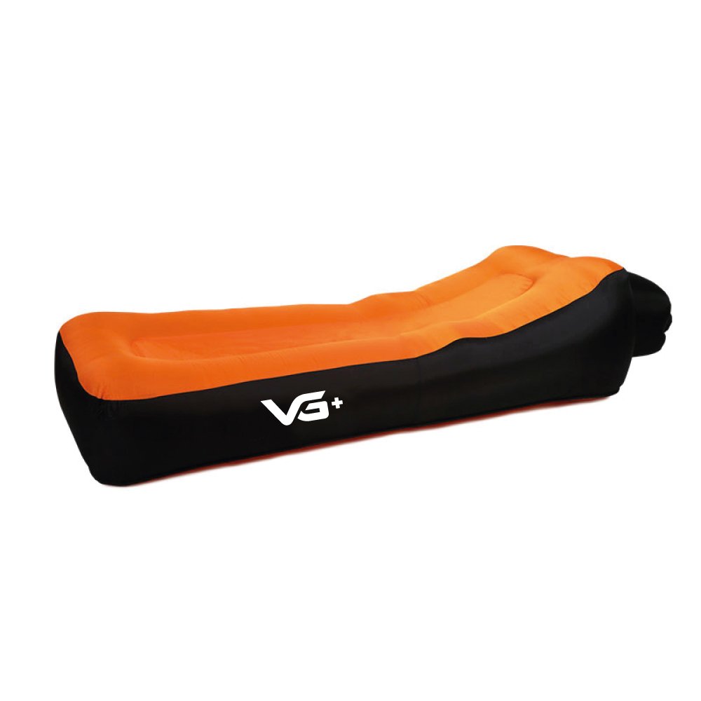 Sofá de Ar Inflável Camping Bag Saco de Dormir Espreguiçadeira VG+ - Laranja