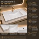 Ver imagem 4 de Pia Isis Branco Banheiro Lavabo Prado Móveis