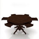 Ver imagem 2 de Mesa de Jogos Carteado 6 Lugares Bellagio com Gavetas e Tampo Reversível com Tecido Imbuia/verde G42