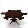 Mesa de Jogos Carteado 6 Lugares Bellagio com Gavetas e Tampo Reversível com Tecido Imbuia/verde G42 - 2