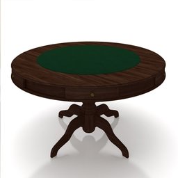 Mesa de Jogos Carteado 6 Lugares Bellagio com Gavetas e Tampo Reversível com Tecido Imbuia/verde G42 - 6