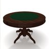 Mesa de Jogos Carteado 6 Lugares Bellagio com Gavetas e Tampo Reversível com Tecido Imbuia/verde G42 - 6