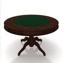 Ver imagem 6 de Mesa de Jogos Carteado 6 Lugares Bellagio com Gavetas e Tampo Reversível com Tecido Imbuia/verde G42