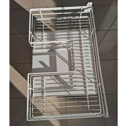 Gaveta Piatina 77cm Aramada Deslizante com Sifão Pia Aço Pintado Branco Panelas Travessas Piva - 2