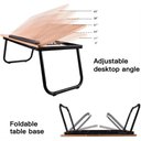 Ver imagem 5 de Suporte para Notebook Mesa em Madeira Portatil Cama Ajustavel Multifuncional Sofa Apoio Home Office