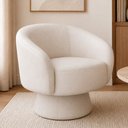 Ver imagem 2 de Poltrona Decorativa Solis Courino Off White - Sallar Home