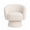 Ver imagem 5 de Poltrona Decorativa Solis Courino Off White - Sallar Home