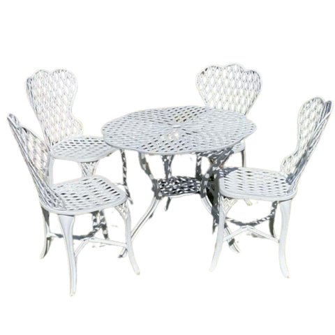 Conjunto Viena Bambu sem Braços Móveis de Jardim - Branco