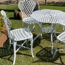 Ver imagem 4 de Conjunto Viena Bambu sem Braços Móveis de Jardim - Branco