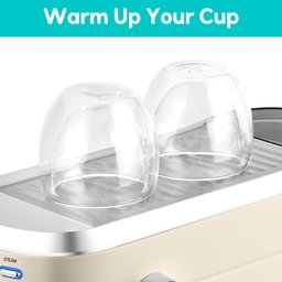 Casabrews Máquina de Espresso 20 Bar com Vaporizador de Leite (creme) - 4