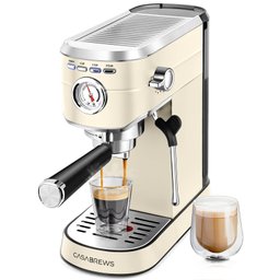 Casabrews Máquina de Espresso 20 Bar com Vaporizador de Leite (creme) - 1