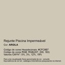 Ver imagem 2 de Rejunte Piscina Impermeável Cor Argila 18kg