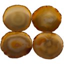 Ver imagem 2 de Porta Copos Ágatas Naturais Silicone Base(10a14 Cm) - 4 Un