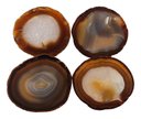 Ver imagem 1 de Porta Copos Ágatas Naturais Silicone Base(10a14 Cm) - 4 Un