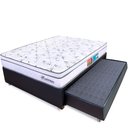 Ver imagem 1 de Cama Box Casal Colchão Molas Ensacadas Pillow Bicama Auxiliar Solteiro 138x188x58cm BF Colchões