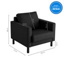 Ver imagem 3 de Poltrona em Linho Antúrio CabeCasa MadeiraOriginals