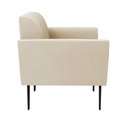 Ver imagem 4 de Kit 2 Poltronas Pés Villach Marisa Suede Bege D03 - D'Rossi