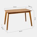 Ver imagem 4 de Kit Escrivaninha Áustria 115cm e Cadeira Paris Mel