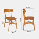 Ver imagem 6 de Kit Escrivaninha Áustria 115cm e Cadeira Paris Mel