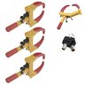Trava de Pneu Universal Kit 3 Uni Bloqueador de Roda Carro Moto Antifurto Seguranca Roubo Reboque Au - 1