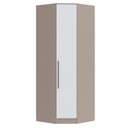 Ver imagem 2 de Guarda-Roupa Canto Oblíquo 1 Porta 100% MDF Requinte+ Bege/Duna/Branco Line