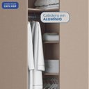 Ver imagem 6 de Guarda-Roupa Canto Oblíquo 1 Porta 100% MDF Requinte+ Bege/Duna/Branco Line