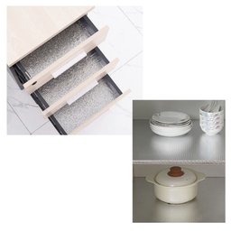 Forro Protetor Adesivo para Cozinha Armários Gavetas Manta Impermeável Alumínio 6mx40cm Prisma - 9