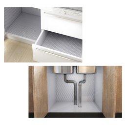 Forro Protetor Adesivo para Cozinha Armários Gavetas Manta Impermeável Alumínio 6mx40cm Prisma - 10