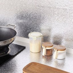 Forro Protetor Adesivo para Cozinha Armários Gavetas Manta Impermeável Alumínio 6mx40cm Prisma - 6
