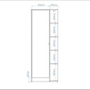 Ver imagem 5 de Armário Multiuso 1 Porta 4 Prateleiras BRV Móveis
