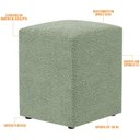 Ver imagem 3 de Kit 02 Puffs Quadrado Decorativo Sala De Estar L02 Bouclê Oliva - Lyam Decor