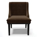 Ver mais imagens de Kit 8 Cadeiras Estofadas para Sala de Jantar Base Fixa de Madeira Preto Lia Suede Marrom - Ibiza