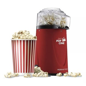 Pipoqueira Elétrica sem Óleo Pop Cine Vermelha Agratto Pp01 220v