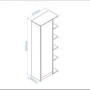 Ver imagem 4 de Armário Multiuso 1 Porta 4 Prateleiras BRV Móveis