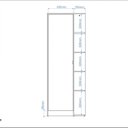 Ver imagem 5 de Armário Multiuso 1 Porta 4 Prateleiras BRV Móveis