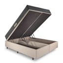 Ver mais imagens de Cama Baú Queen 158x198 Linho Bege com Dual Firm Espuma Ecoflex