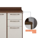 Ver mais imagens de Balcão de Cozinha com Tampo 3 Portas 2 Gavetas 120 cm Áustria Valdemóveis