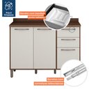 Ver imagem 7 de Balcão de Cozinha com Tampo 3 Portas 2 Gavetas 120 cm Áustria Valdemóveis